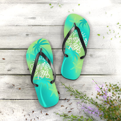 "Summer Vibes" Flip Flops