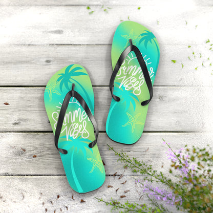 "Summer Vibes" Flip Flops