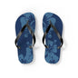 "The Classic Hibiscus" Flip Flop - Distressed Blue