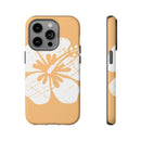 "The Classic Hibiscus" Phone Cover - Distressed Orange
