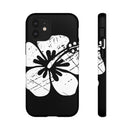 "The Classic Hibiscus" Phone Cover - Distressed Black