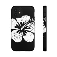 "The Classic Hibiscus" Phone Cover - Distressed Black