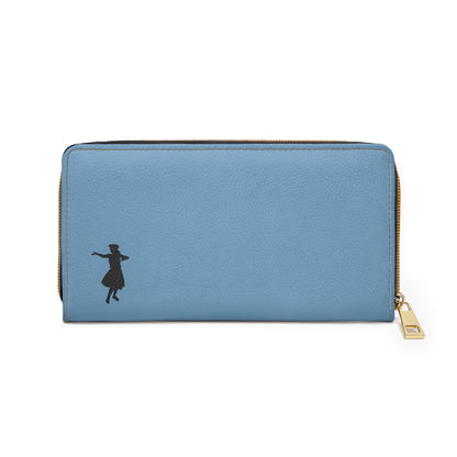 "Hula Dancer" Zipper Wallet -Island  Blue