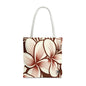 "Plumeria"  Tote Bag - Mono Red