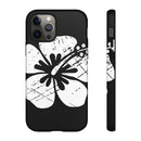 "The Classic Hibiscus" Phone Cover - Distressed Black