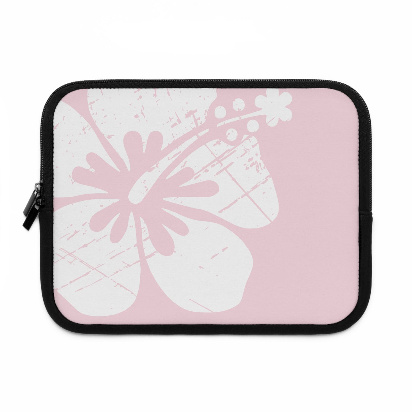 "The Classic Hibiscus" Laptop Sleeve - Distressed Pink