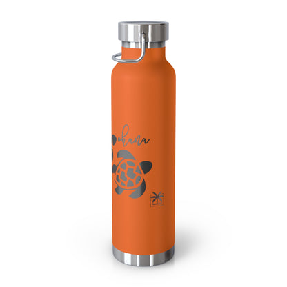 Ohana Copper Insulated Bottle with cap, 22oz