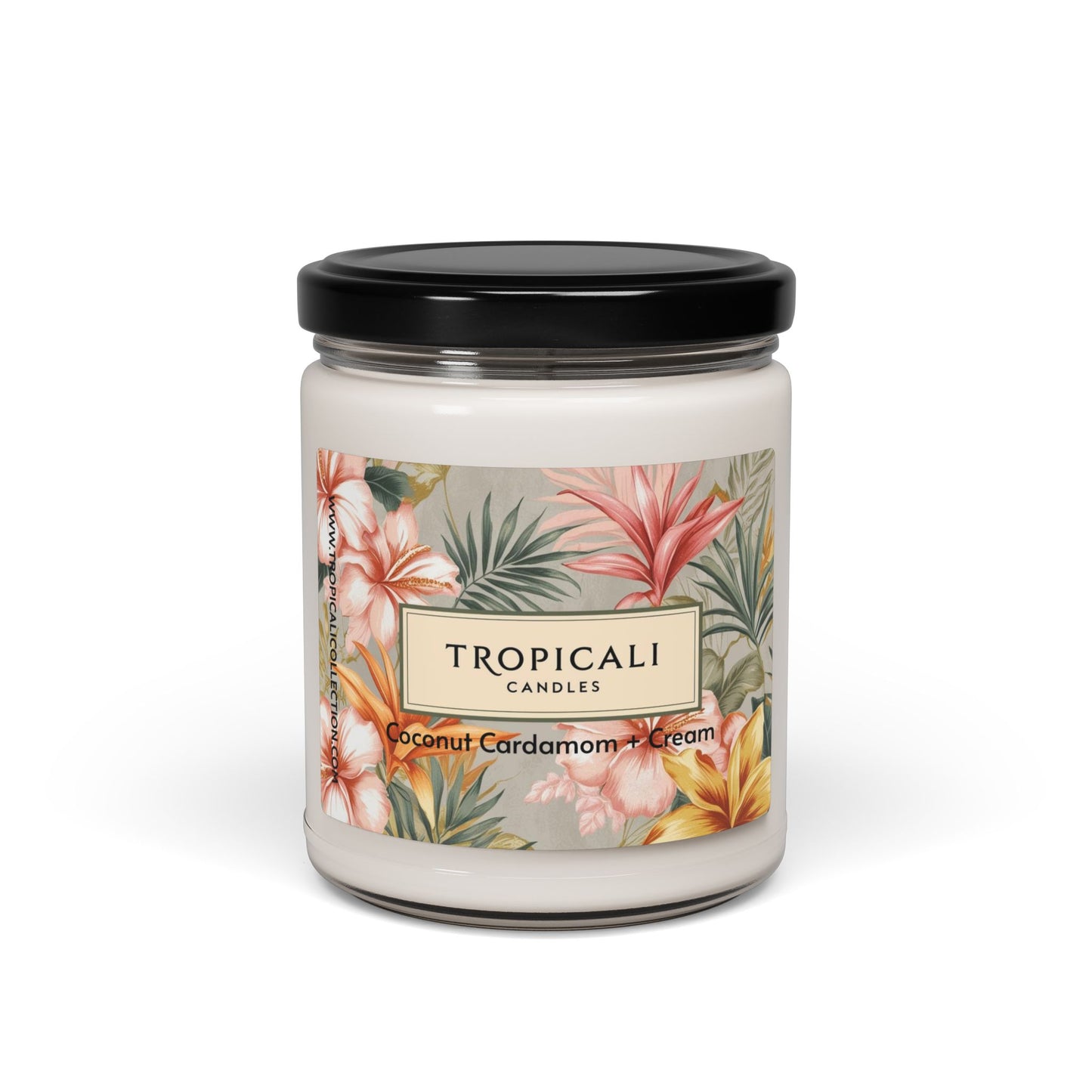 Coconut Cardamom + Cream Candle By Tropicali, 9oz