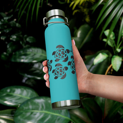 Ohana Copper Insulated Bottle with cap, 22oz