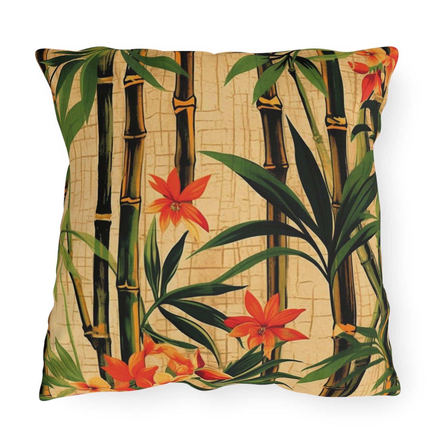 "Vintage Bamboo" Outdoor Pillow