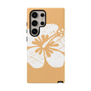 "The Classic Hibiscus" Phone Cover - Distressed Orange