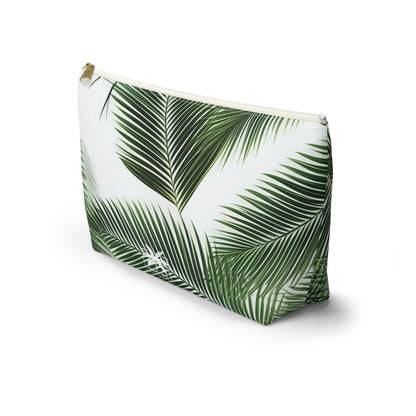 "The Palm Leaf"  Accessory Pouch w T-bottom