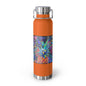 "Neon Pineapple" Copper Insulated Bottle with cap, 22oz