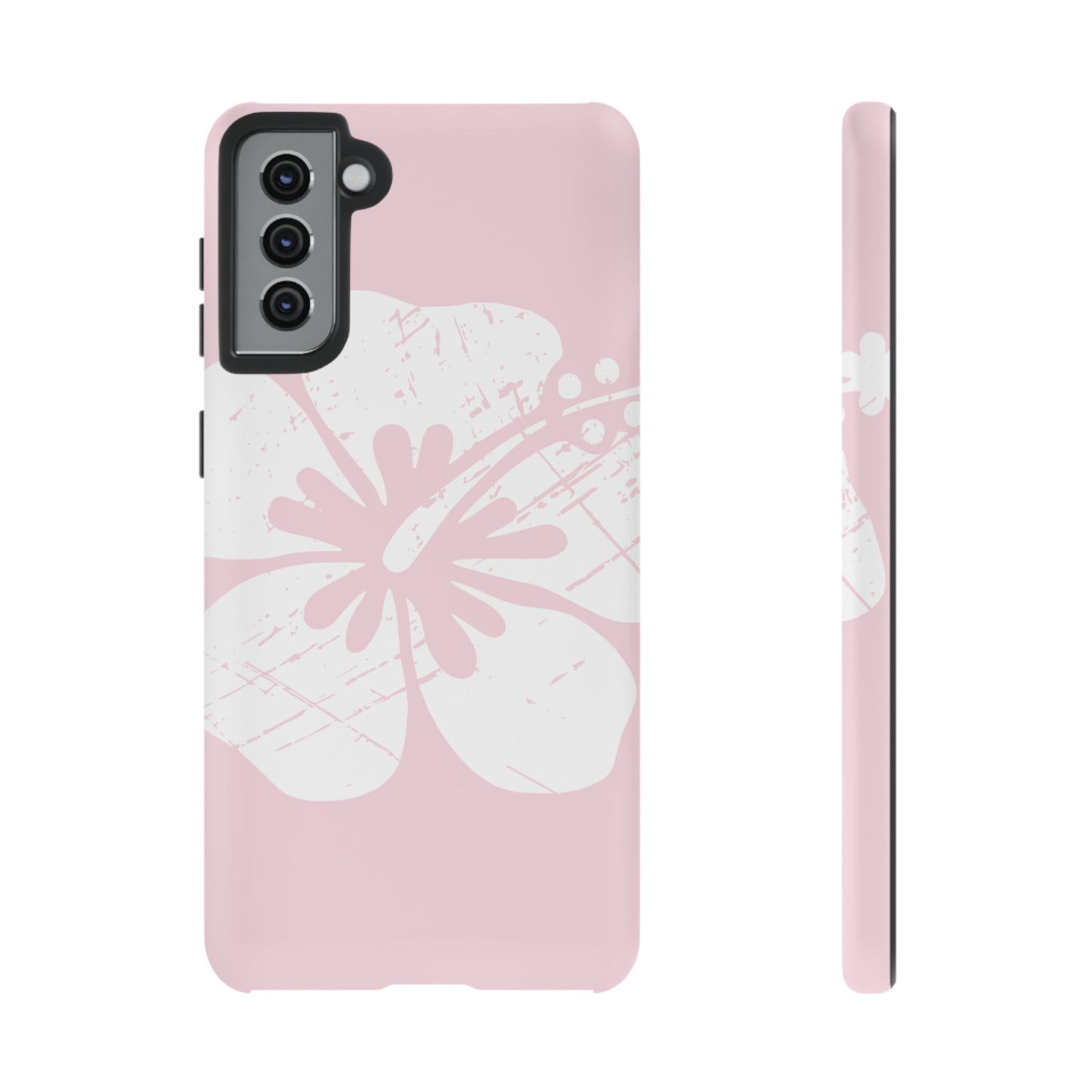 "The Classic Hibiscus"  Phone Case - Distressed Pink