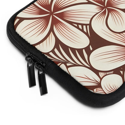 "The Plumeria" Laptop Sleeve - Mono Red