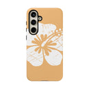 "The Classic Hibiscus" Phone Cover - Distressed Orange