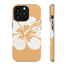 "The Classic Hibiscus" Phone Cover - Distressed Orange