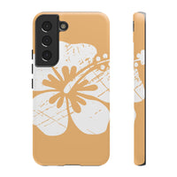 "The Classic Hibiscus" Phone Cover - Distressed Orange