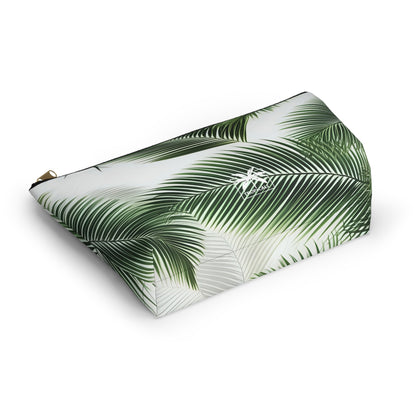 "The Palm Leaf"  Accessory Pouch w T-bottom