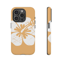 "The Classic Hibiscus" Phone Cover - Distressed Orange