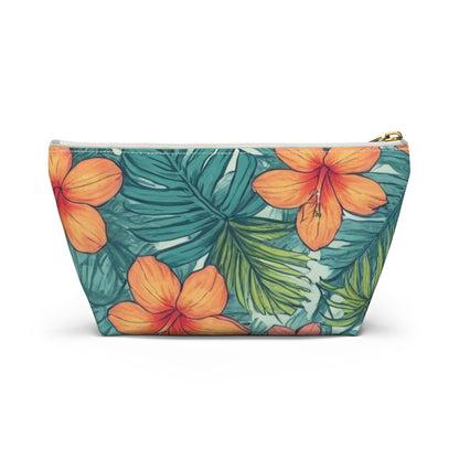 "Tropical Vibes" Accessory Pouch w T-bottom