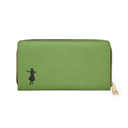 "Hula Dancer" Zipper Wallet - Island Green