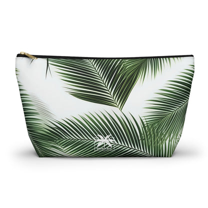 "The Palm Leaf"  Accessory Pouch w T-bottom