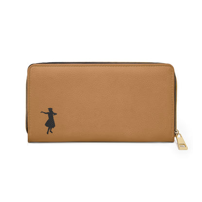 "Hula Dancer" Zipper Wallet - Island Brown