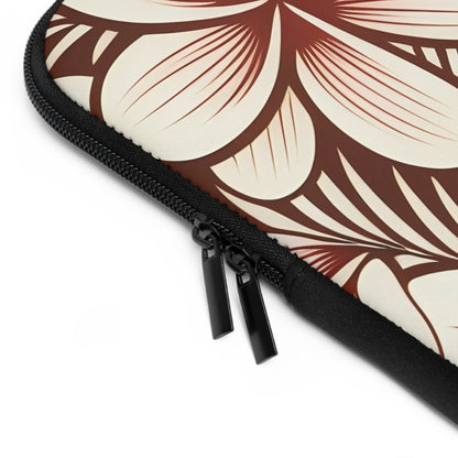 "The Plumeria" Laptop Sleeve - Mono Red
