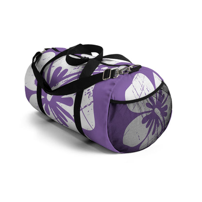 "The Classic Hibiscus" Duffel Bag - Distressed Ube Purple