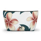 "The Plumeria"  Accessory Pouch w T-bottom