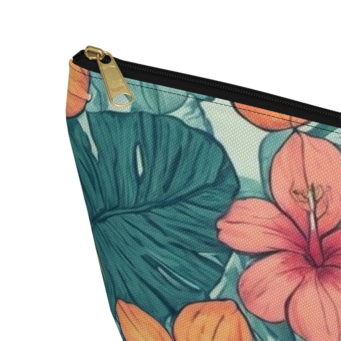 "Tropical Vibes" Accessory Pouch w T-bottom