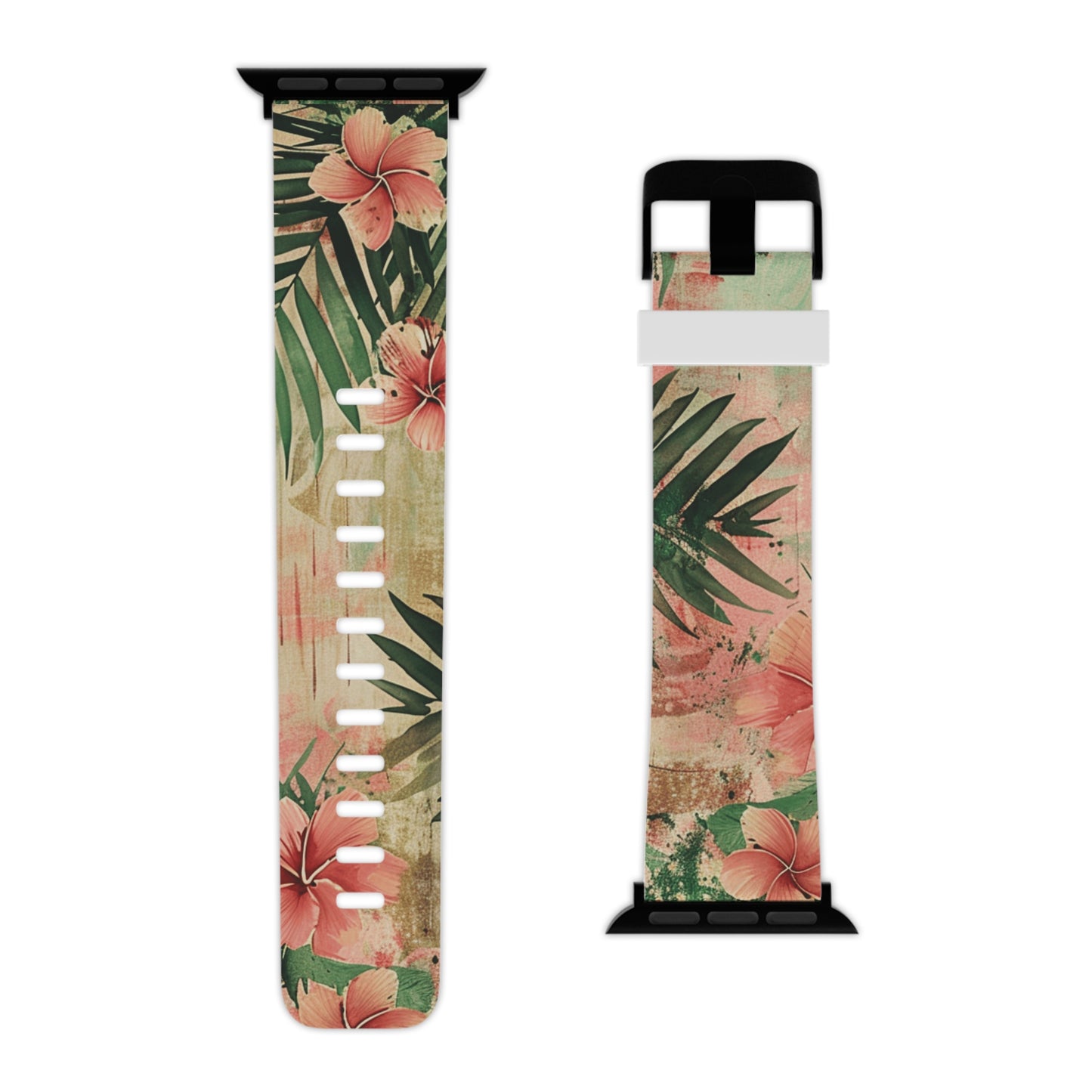 "Hibiscus in Watercolors" Watch Band for Apple Watch