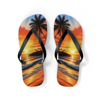 "Hawaiian Sunset" Flip Flops