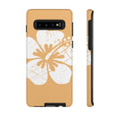 "The Classic Hibiscus" Phone Cover - Distressed Orange