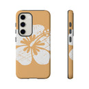 "The Classic Hibiscus" Phone Cover - Distressed Orange