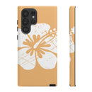 "The Classic Hibiscus" Phone Cover - Distressed Orange