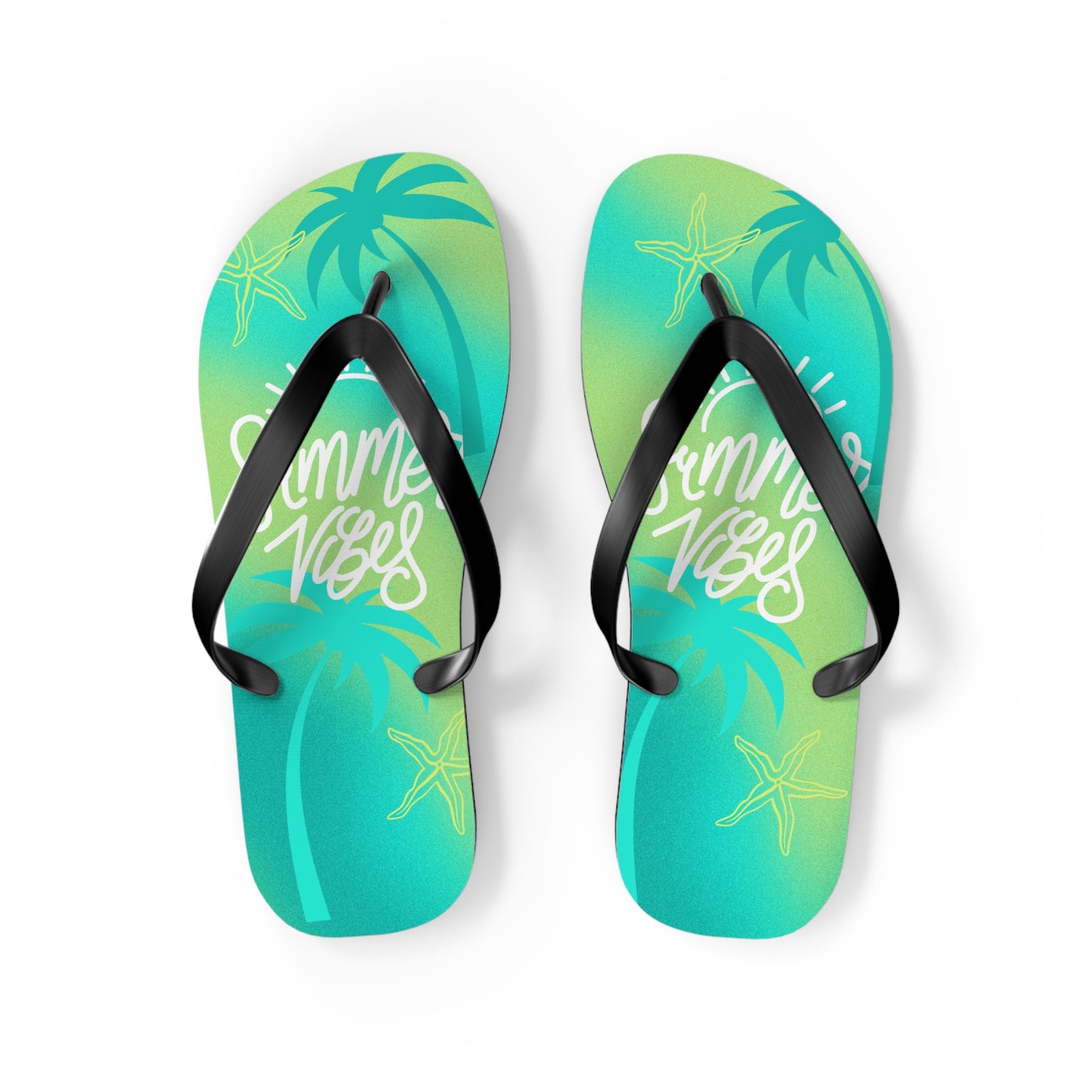 "Summer Vibes" Flip Flops