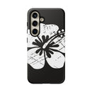 "The Classic Hibiscus" Phone Cover - Distressed Black