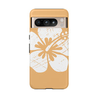 "The Classic Hibiscus" Phone Cover - Distressed Orange