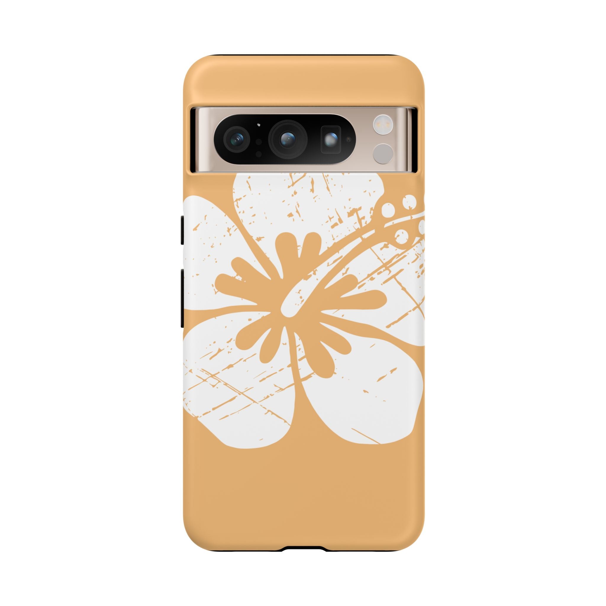 "The Classic Hibiscus" Phone Cover - Distressed Orange