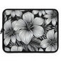 "The Hibiscus"  Laptop Sleeve - Black and White