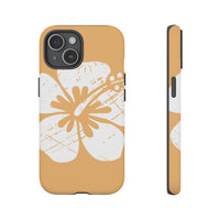"The Classic Hibiscus" Phone Cover - Distressed Orange