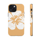 "The Classic Hibiscus" Phone Cover - Distressed Orange