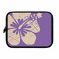 "The Classic Hibiscus" Laptop Sleeve - Distressed Ube Purple