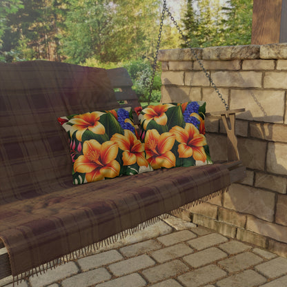 "Tropical Arrangements" Outdoor Pillow