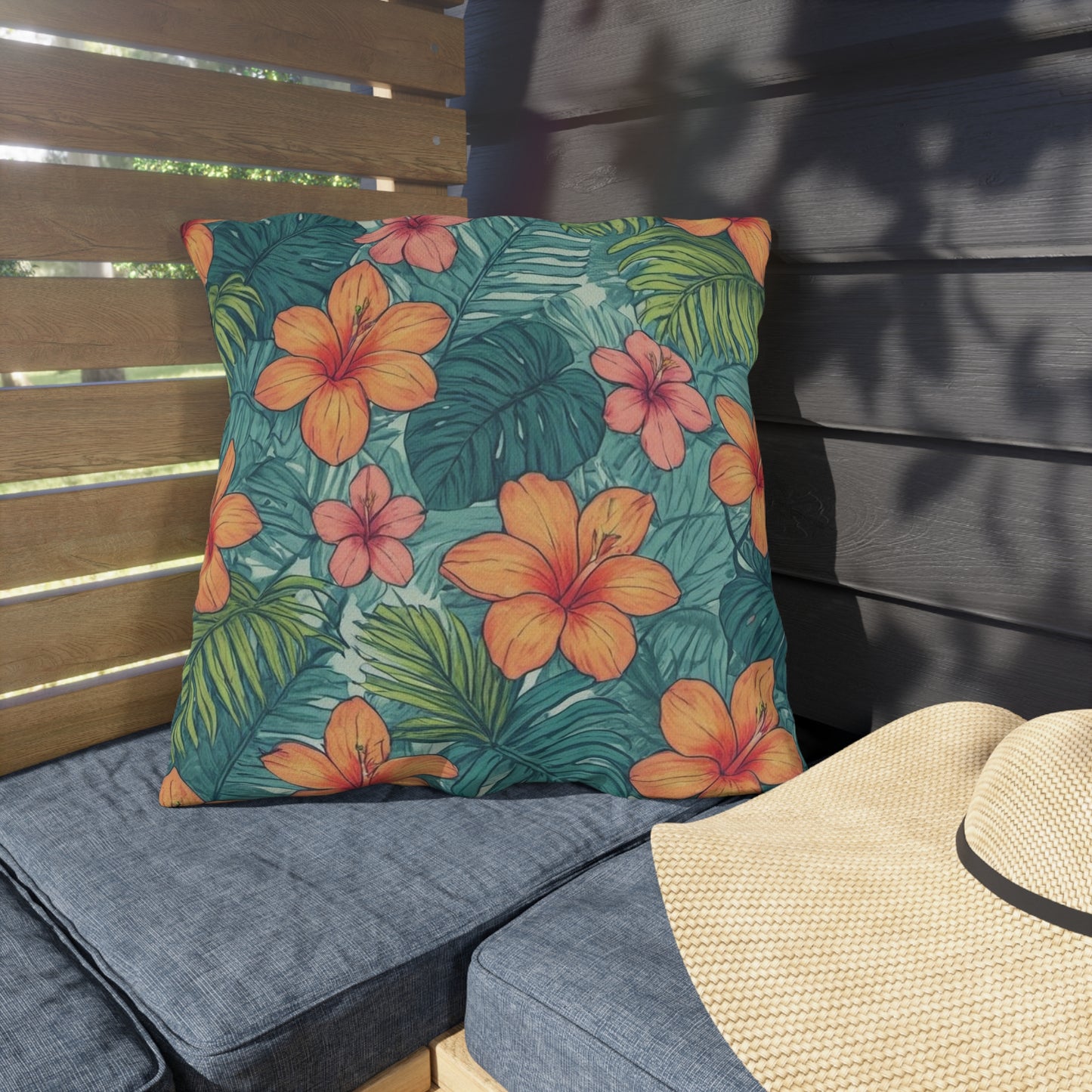 "Tropical Vibes" Outdoor Pillow