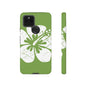 "The Classic Hibiscus"  Phone Case - Distressed Green