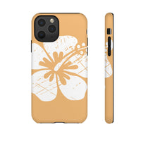 "The Classic Hibiscus" Phone Cover - Distressed Orange