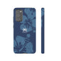 "The Classic Hibiscus" Phone Cover - Distressed Blue